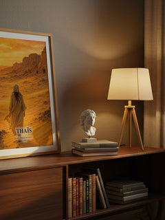 Thaïs watercolour print on bookshelf – Anatole France fan gift