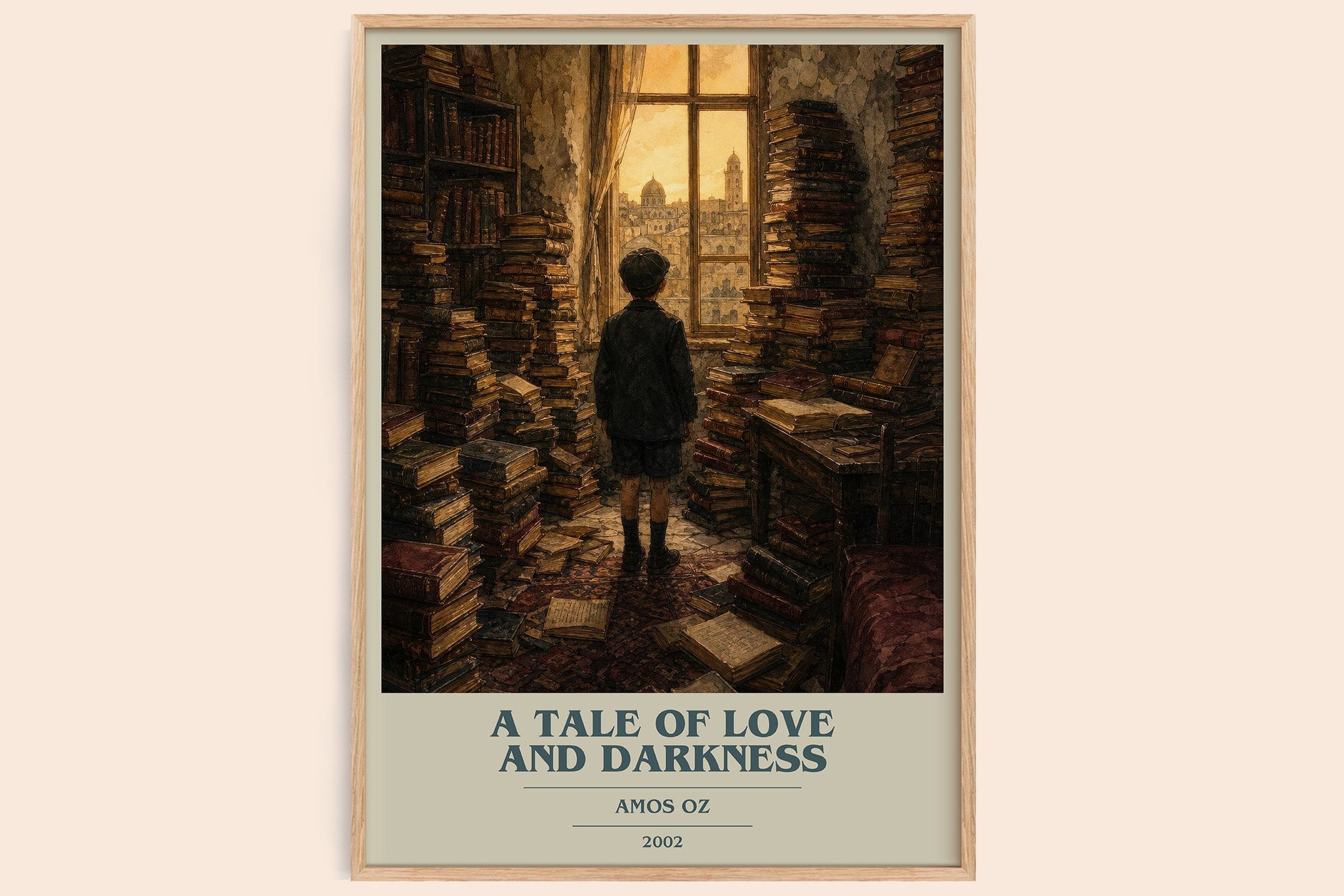 A Tale of Love and Darkness Book Cover Poster by Amos Oz