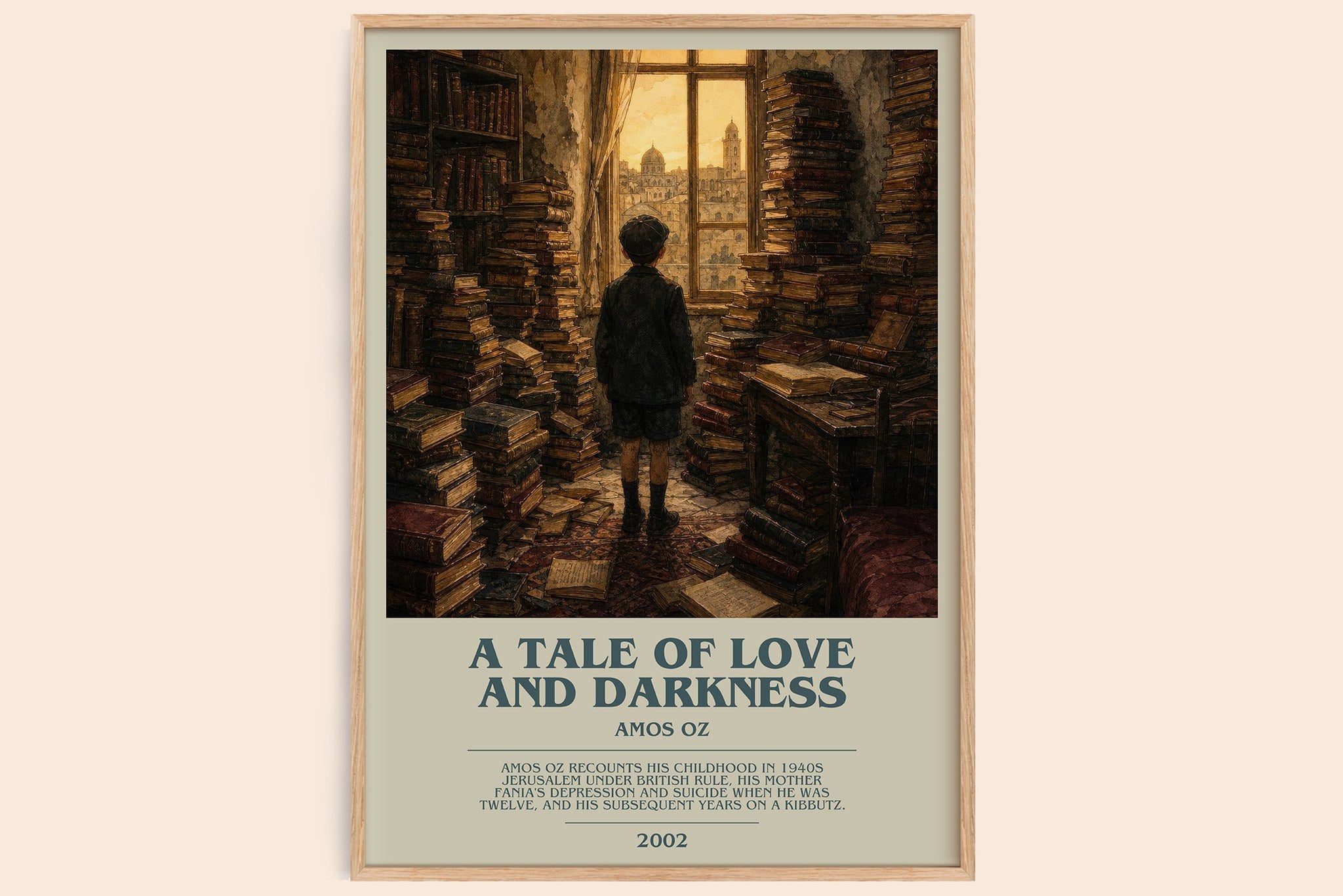 A Tale of Love and Darkness Bookish Wall Art by Amos Oz