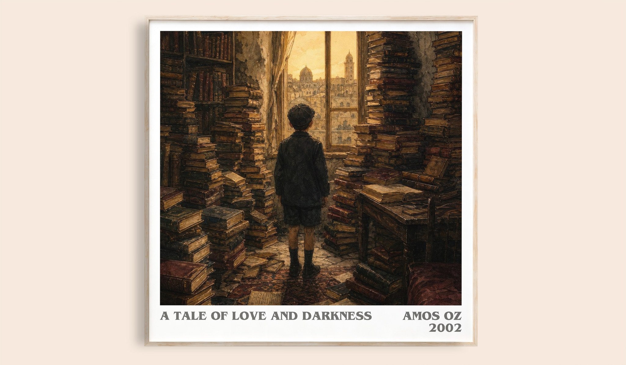 A Tale of Love and Darkness Literary Art Print by Amos Oz
