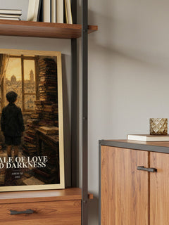 A Tale of Love and Darkness book watercolour illustration paper finish options – matte satin gloss
