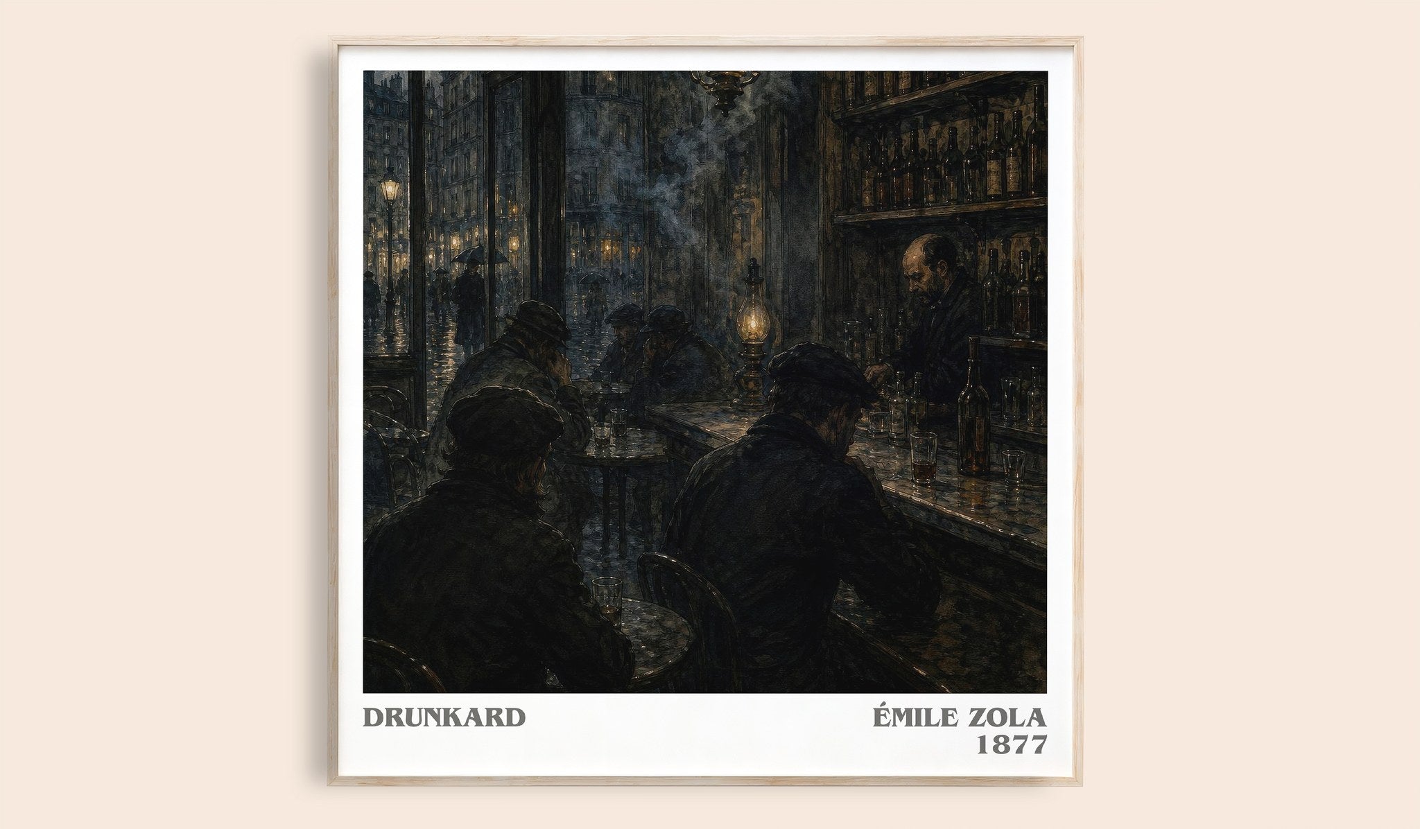 Drunkard Literary Art Print by Émile Zola