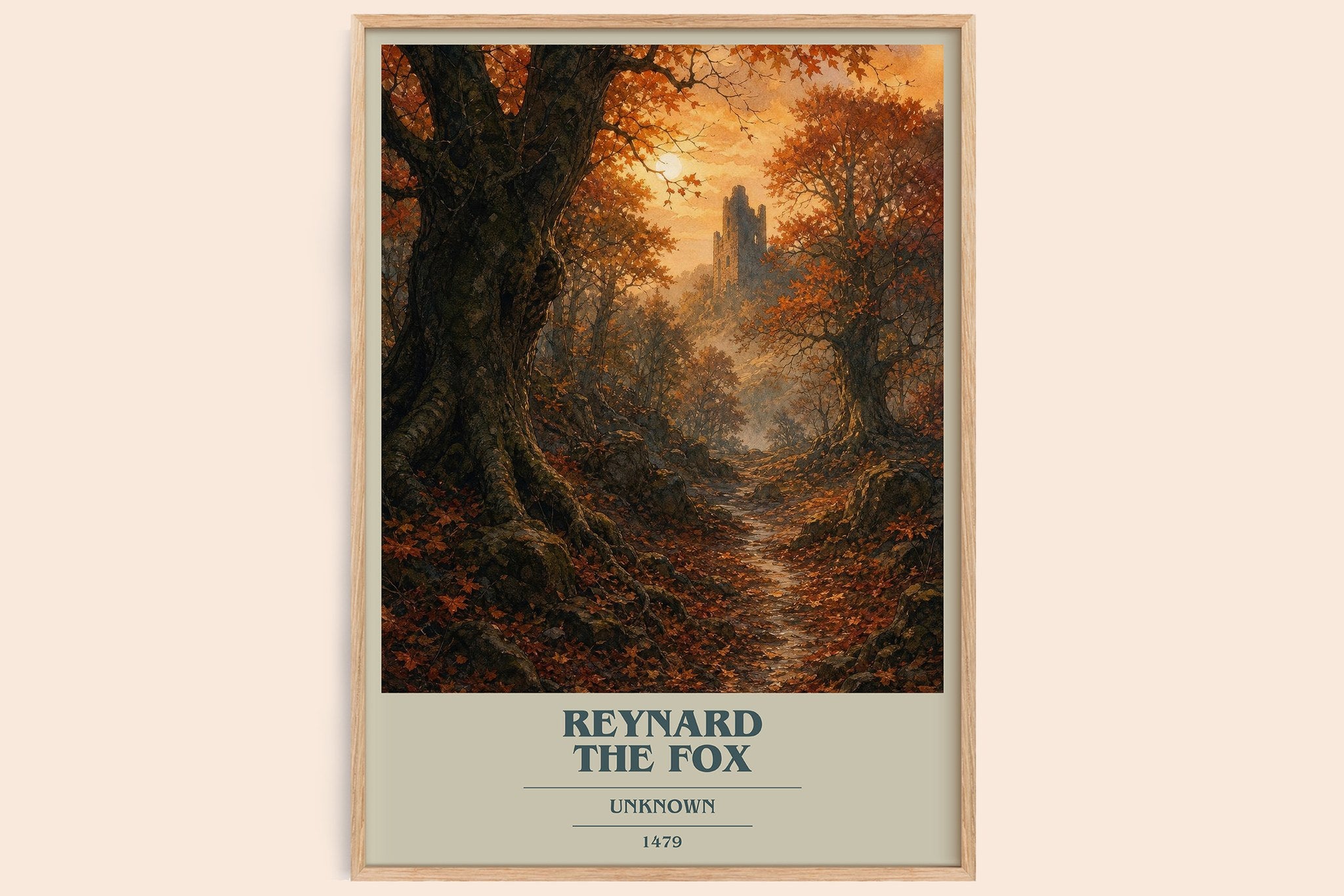 Reynard the Fox Book Cover Poster by Unknown