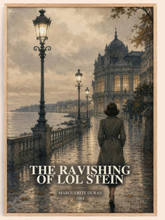 The Ravishing of Lol Stein watercolour book poster by Marguerite Duras – framed literary art print