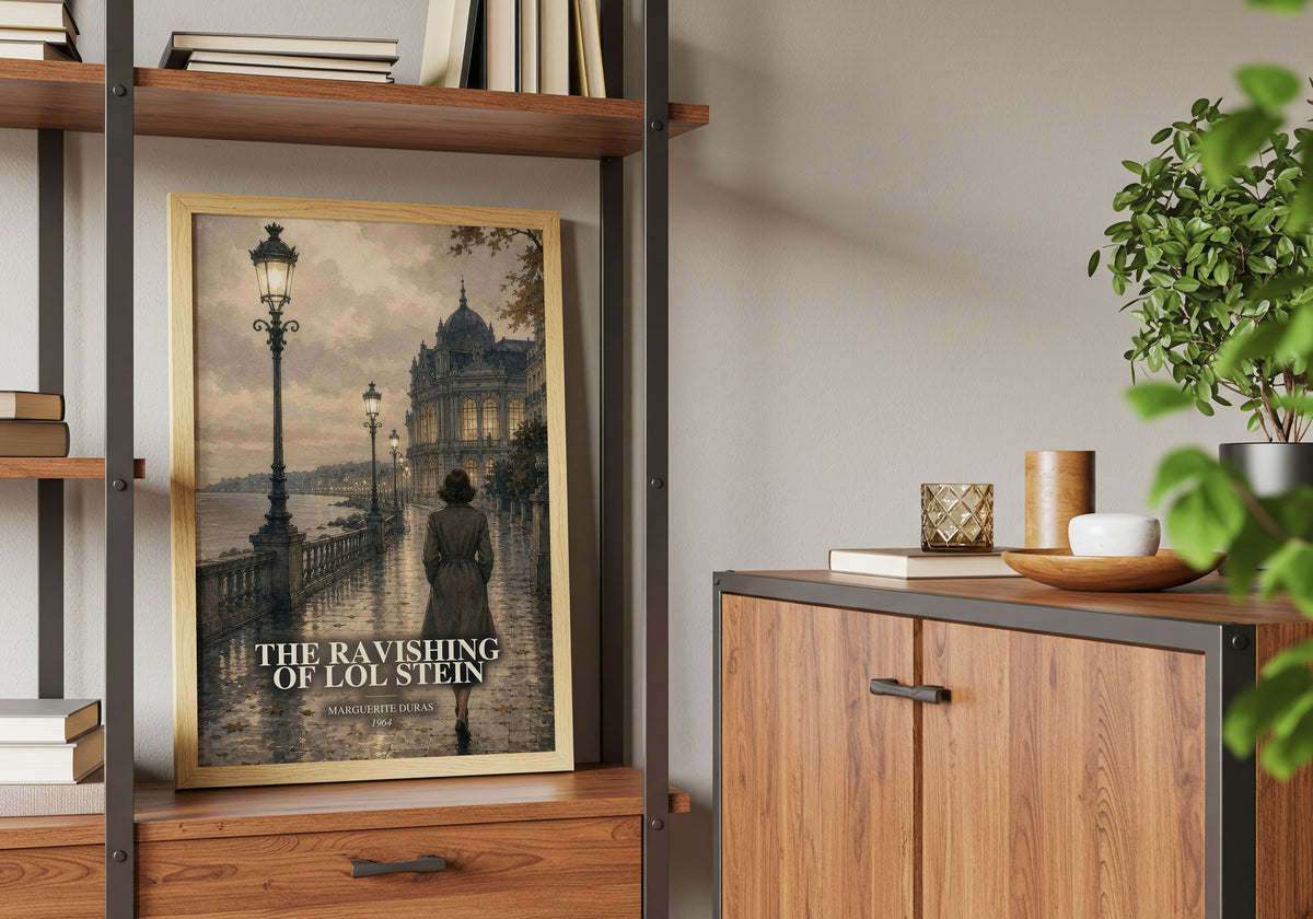 The Ravishing of Lol Stein book watercolour illustration paper finish options – matte satin gloss