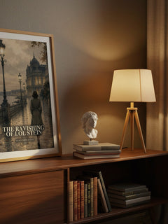 The Ravishing of Lol Stein watercolour print on bookshelf – Marguerite Duras fan gift
