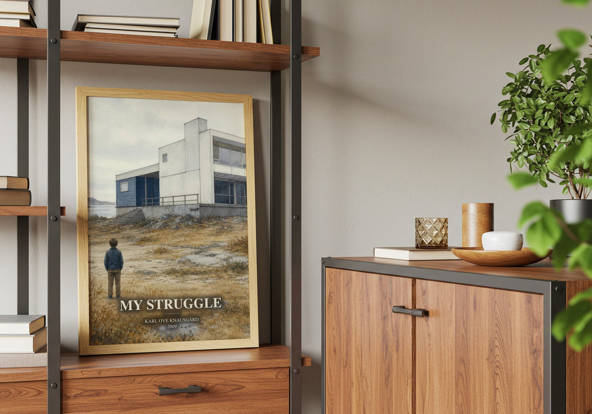My Struggle book watercolour illustration paper finish options – matte satin gloss