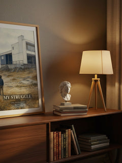 My Struggle watercolour print on bookshelf – Karl Ove Knausgård fan gift