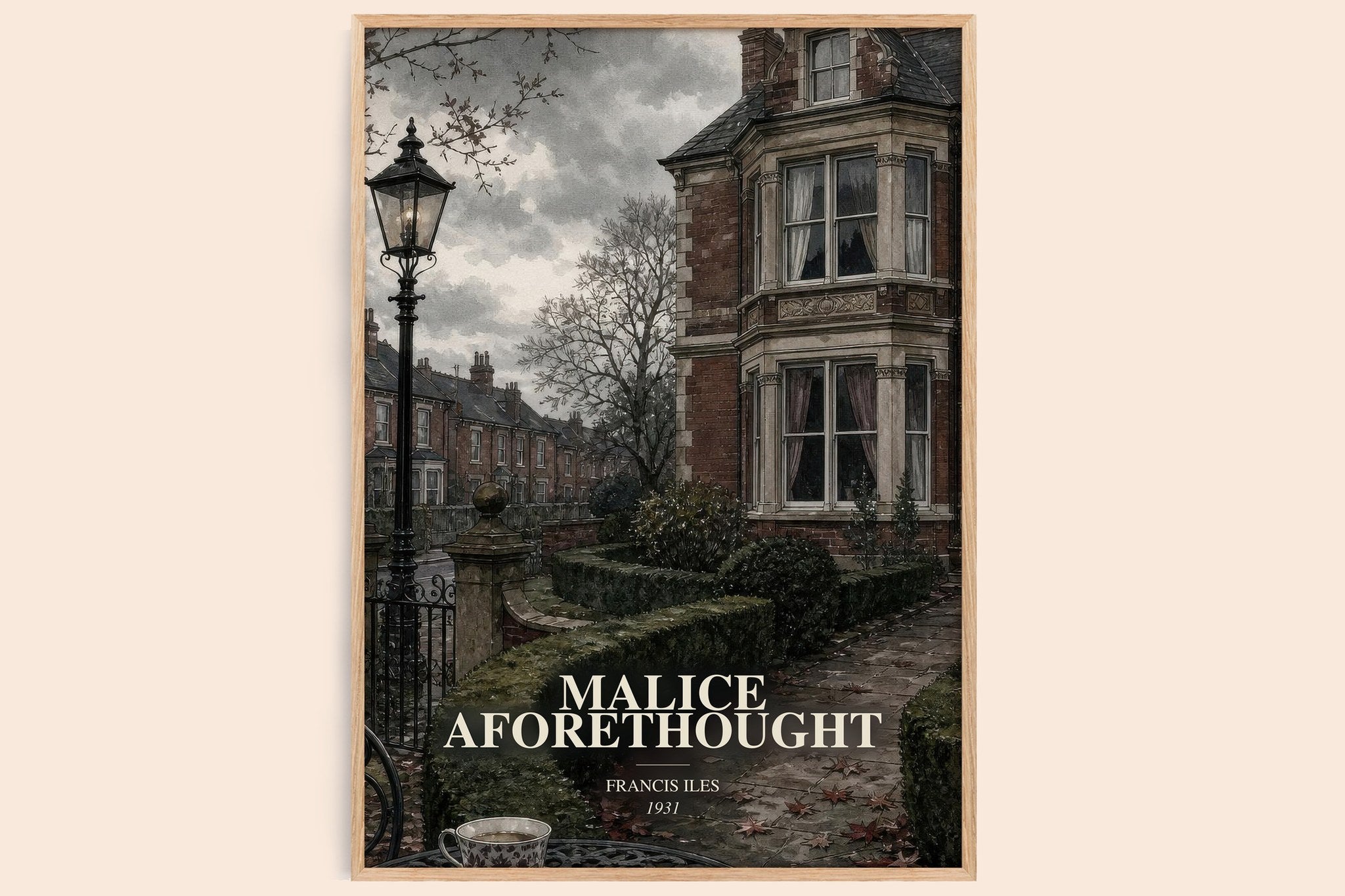 Malice Aforethought Book Watercolour Illustration by Francis Iles