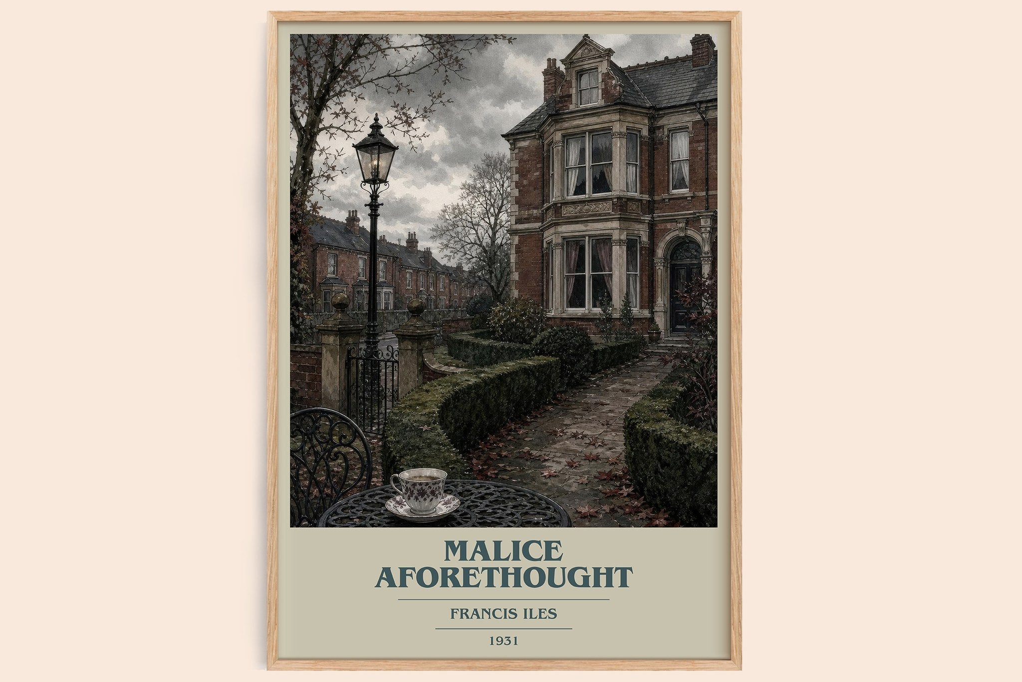Malice Aforethought Book Cover Poster by Francis Iles