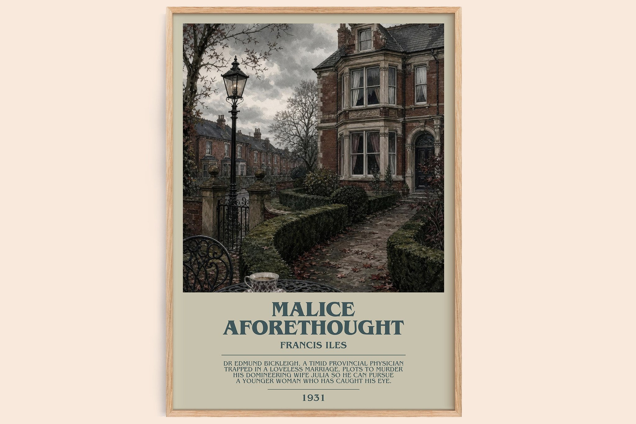 Malice Aforethought Bookish Wall Art by Francis Iles