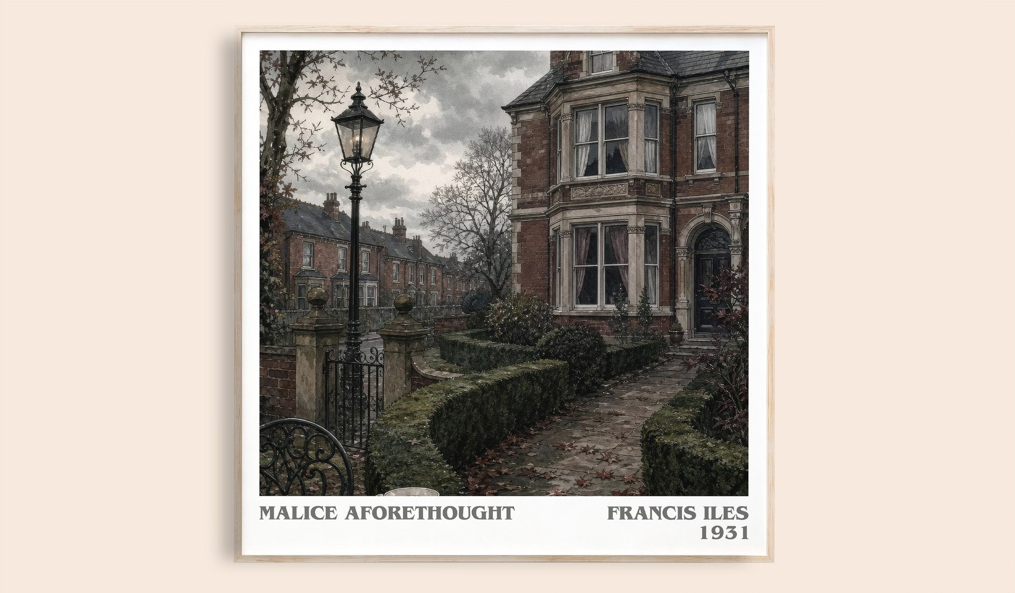 Malice Aforethought Literary Art Print by Francis Iles