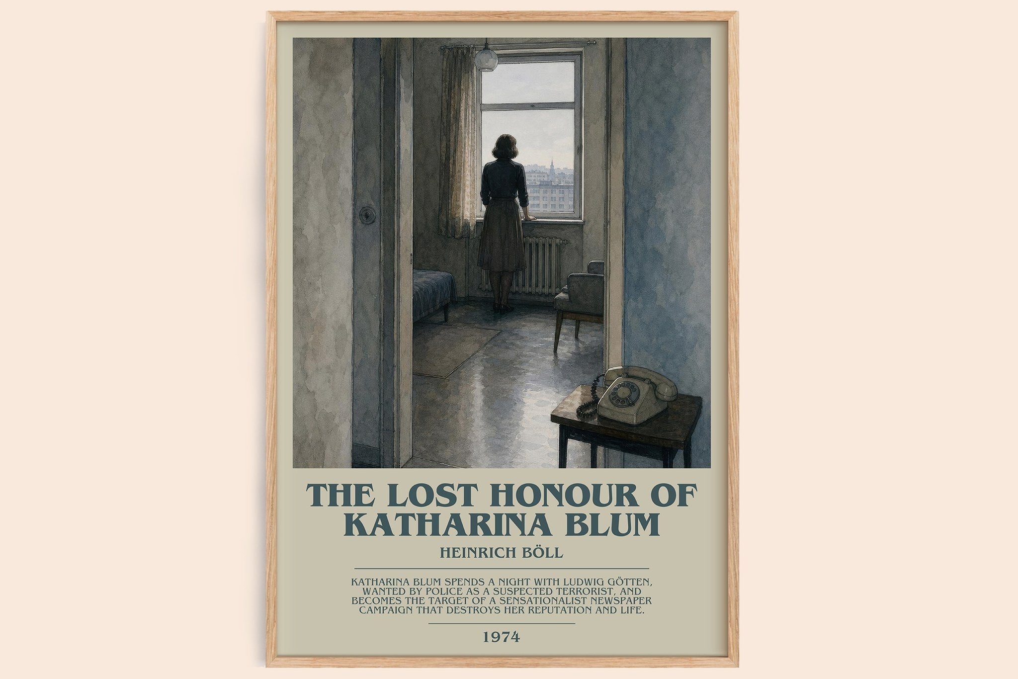 The Lost Honour of Katharina Blum Bookish Wall Art by Heinrich Böll
