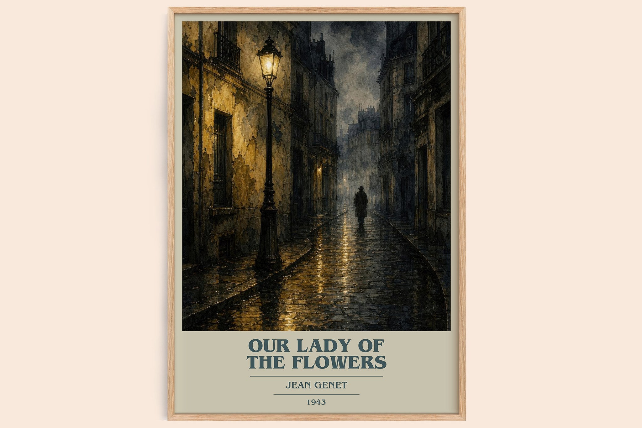 Our Lady of the Flowers Book Cover Poster by Jean Genet