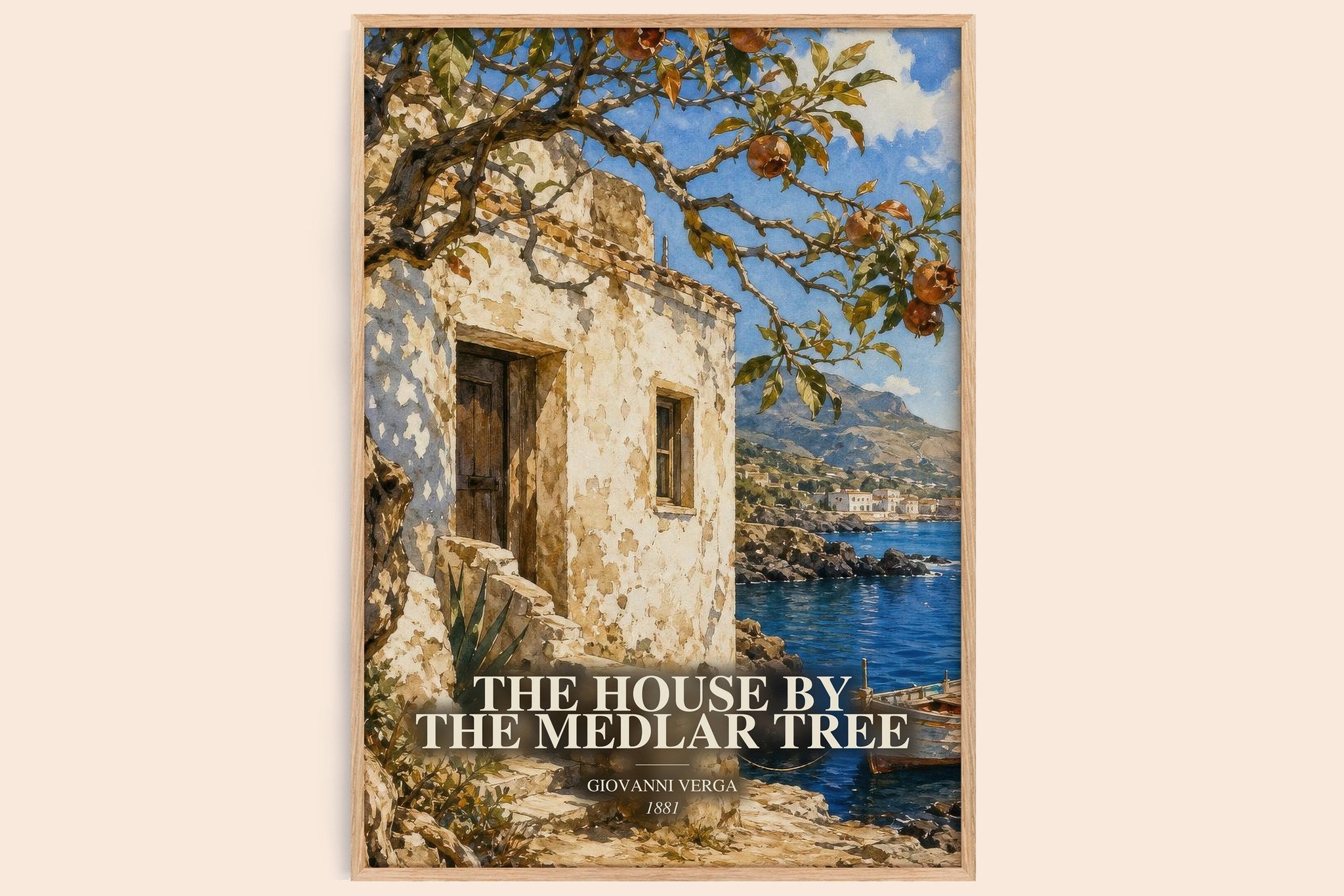 House by the Medlar Tree Book Watercolour Illustration by G. Verga