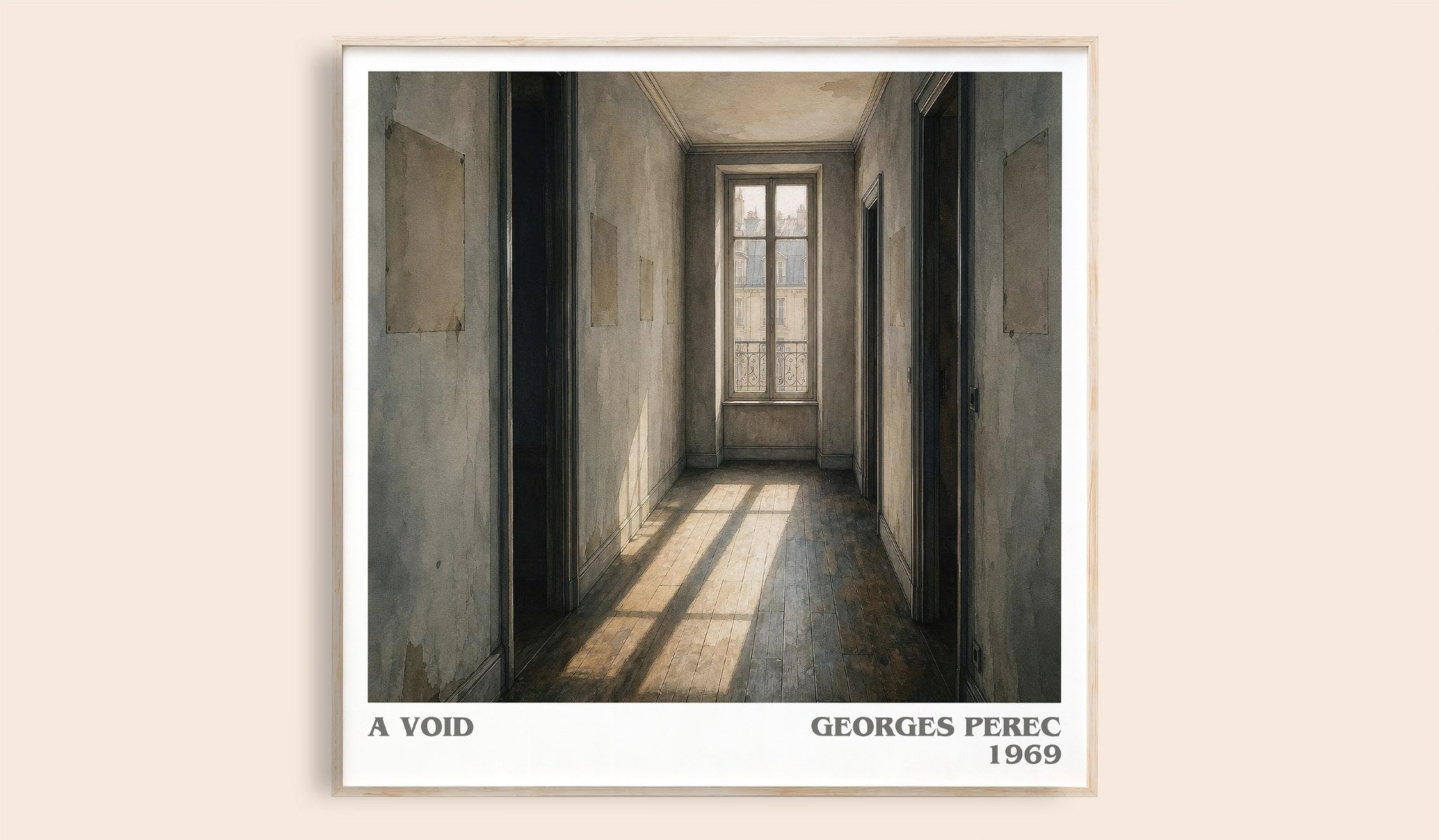 A Void Literary Art Print by Georges Perec