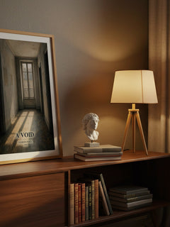 A Void watercolour print on bookshelf – Georges Perec fan gift