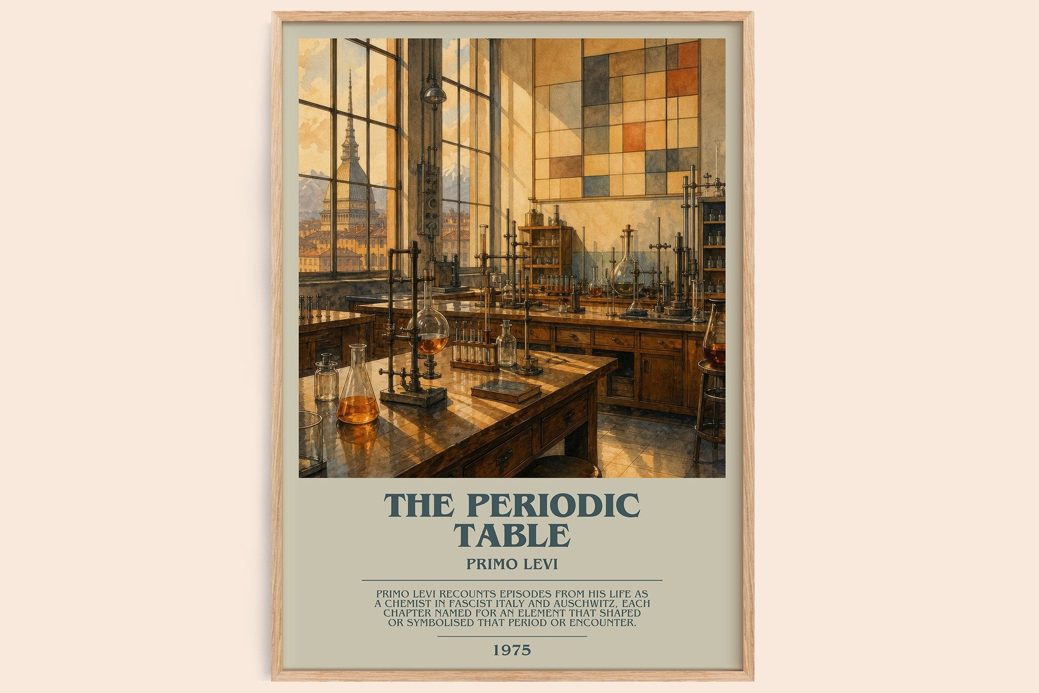 The Periodic Table Bookish Wall Art by Primo Levi
