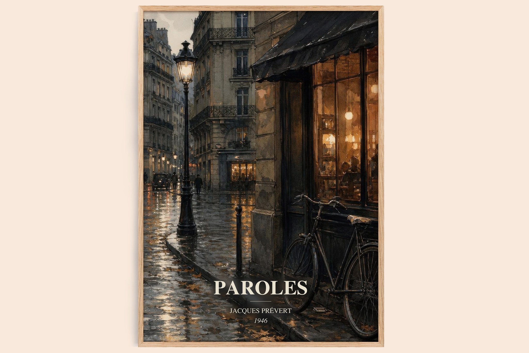 Paroles Book Watercolour Illustration by Jacques Prévert