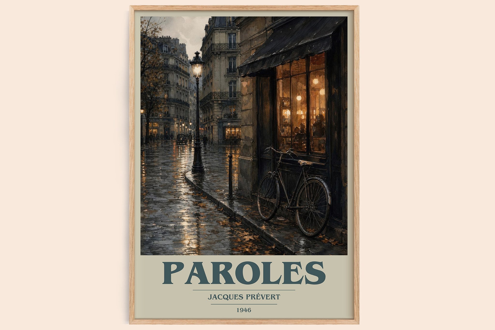 Paroles Book Cover Poster by Jacques Prévert