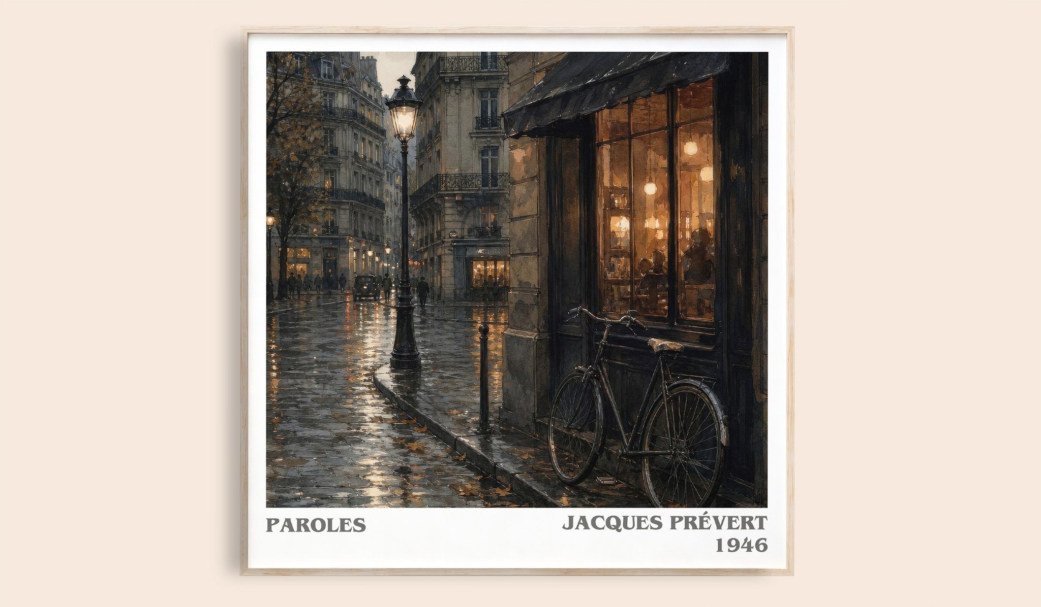 Paroles Literary Art Print by Jacques Prévert