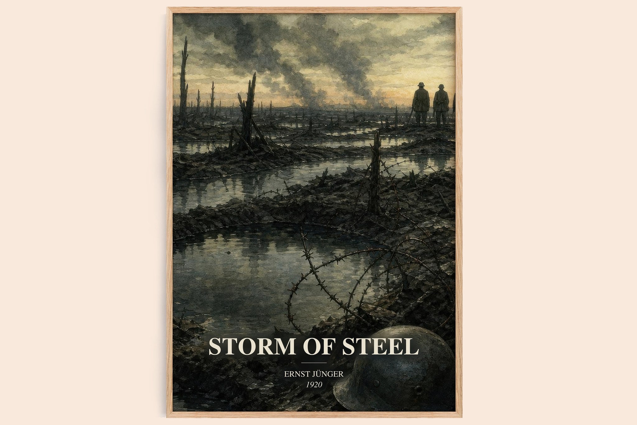 Storm of Steel Book Watercolour Illustration by Ernst Jünger