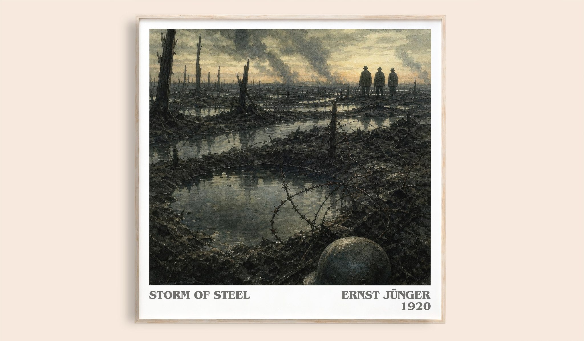 Storm of Steel Literary Art Print by Ernst Jünger