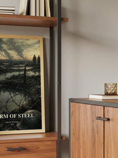 Storm of Steel book watercolour illustration paper finish options – matte satin gloss
