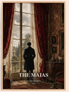The Maias watercolour book poster by Eça de Queirós – framed literary art print