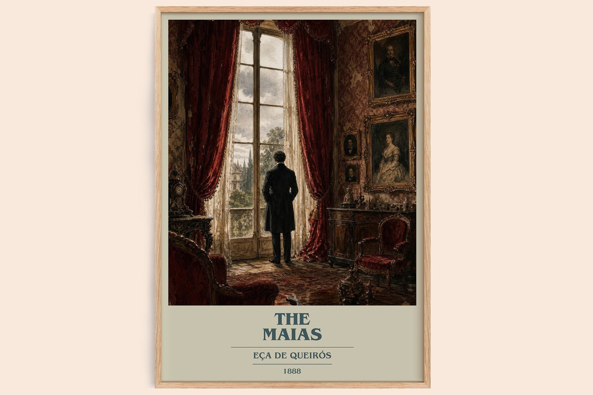 The Maias Book Cover Poster by Eça de Queirós