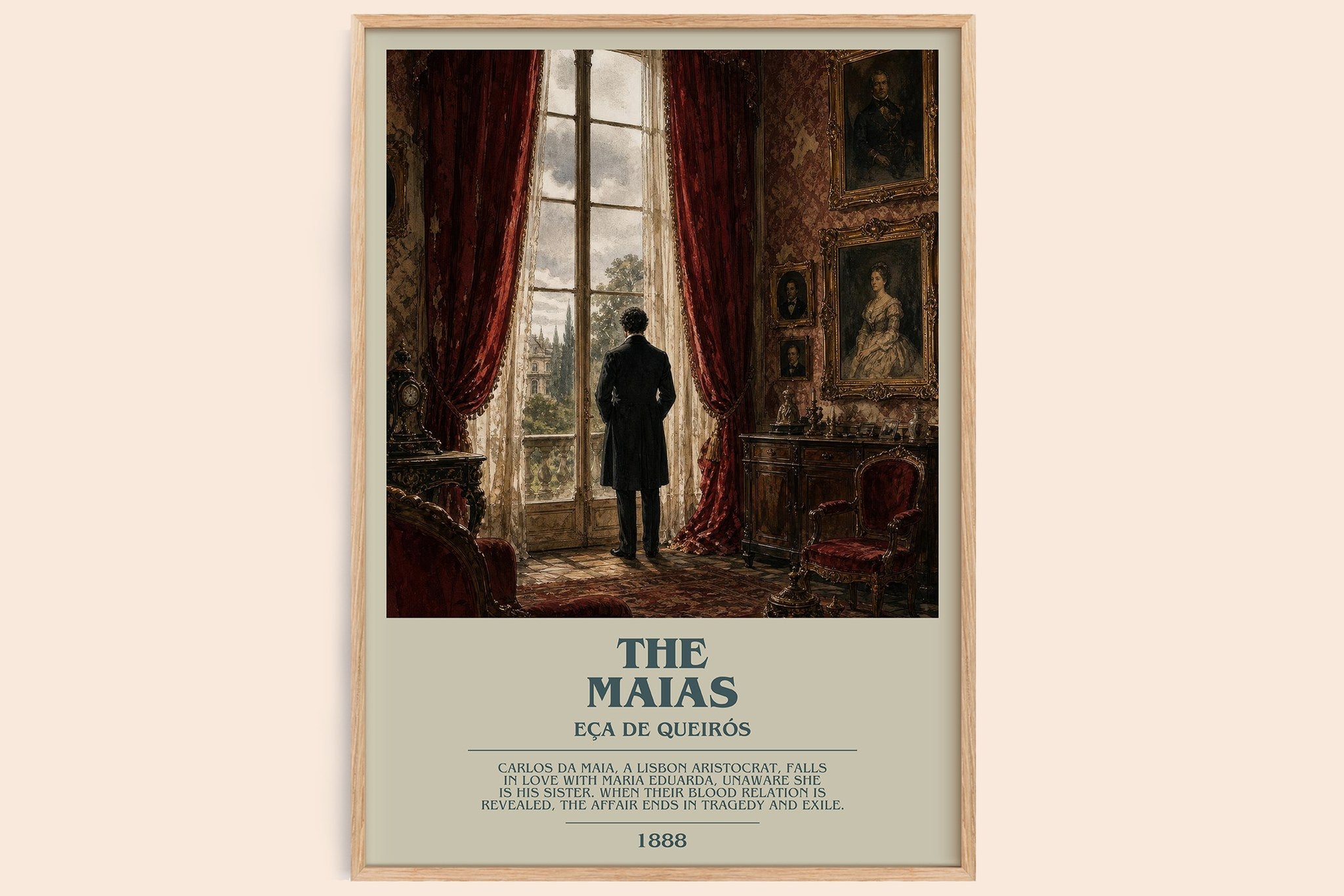 The Maias Bookish Wall Art by Eça de Queirós