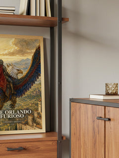 The Orlando Furioso book watercolour illustration paper finish options – matte satin gloss
