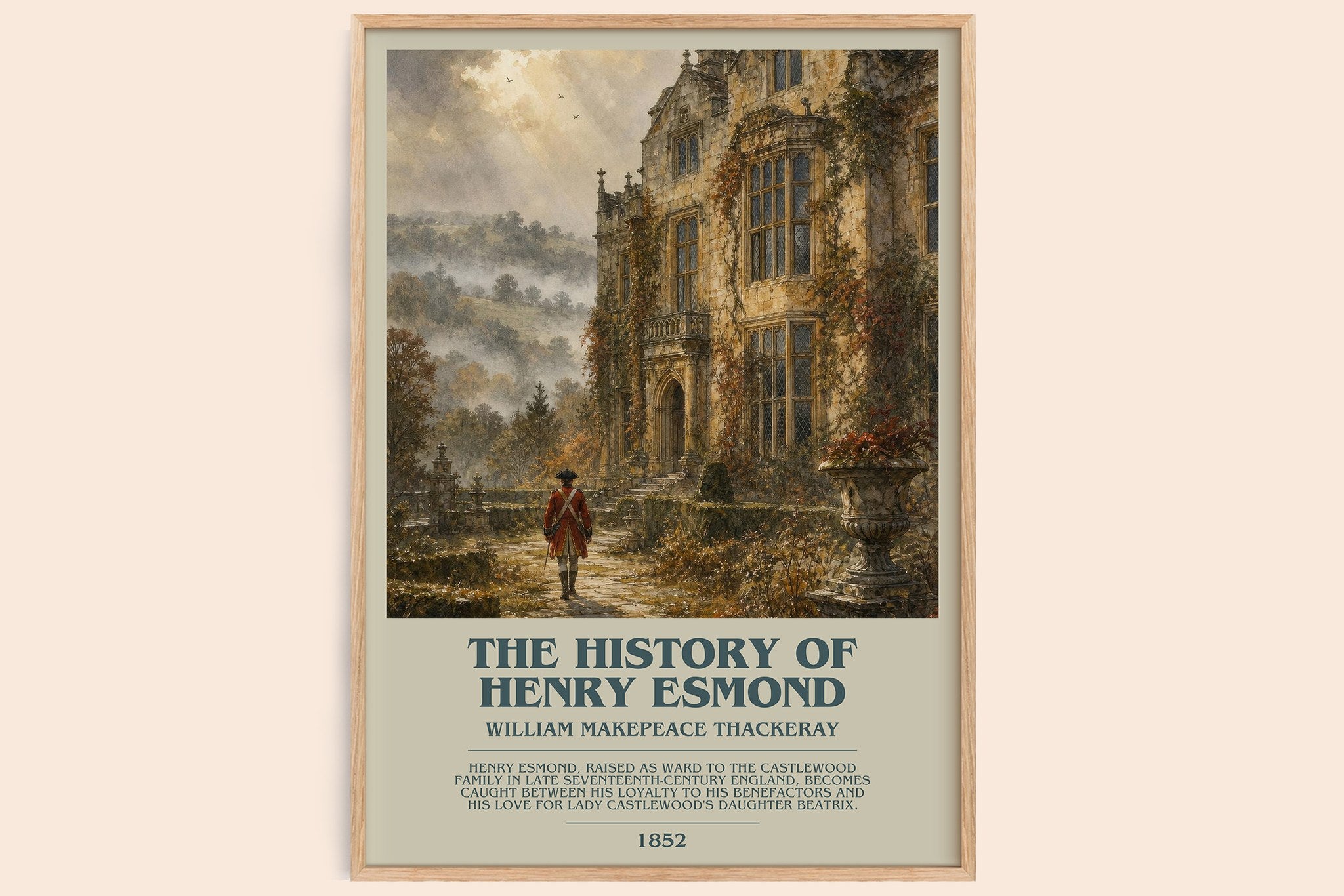 History Of Henry Esmond Bookish Wall Art by W. Thackeray