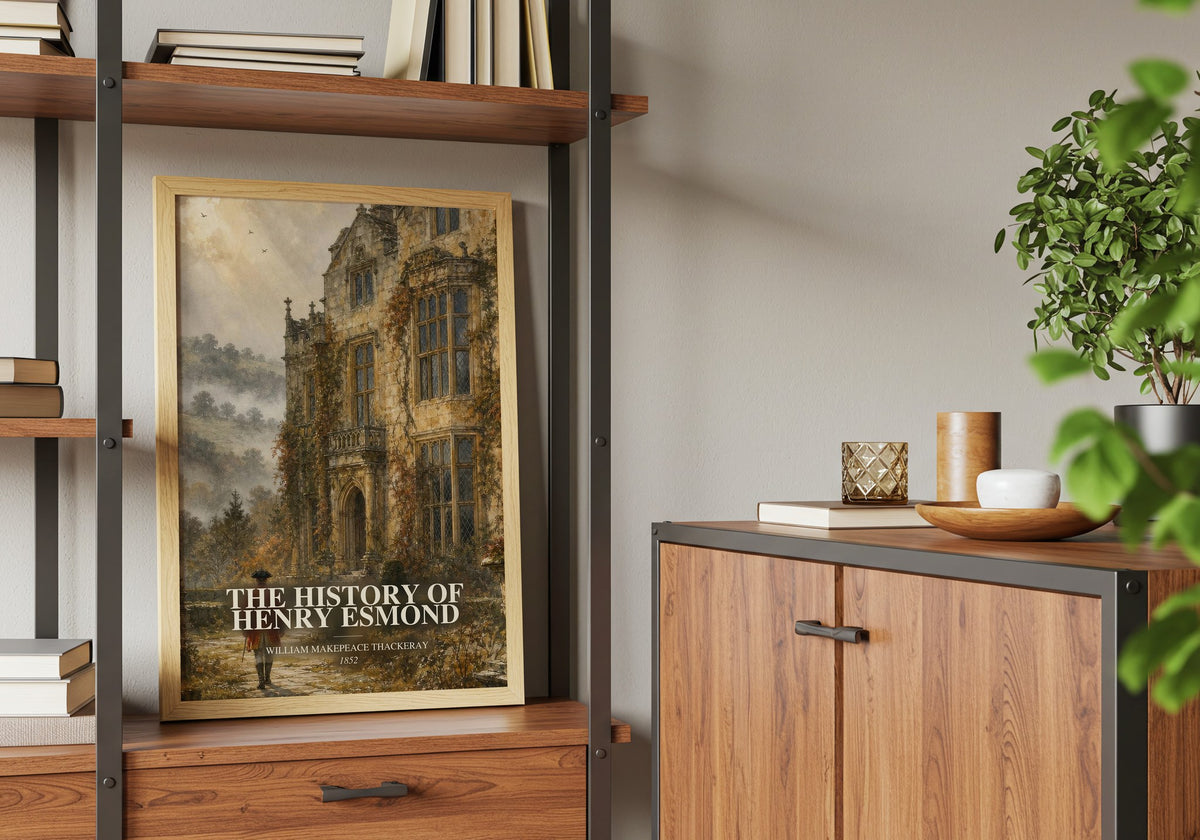 The History Of Henry Esmond book watercolour illustration paper finish options – matte satin gloss