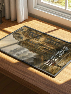 The History Of Henry Esmond watercolour book poster framed on wall – historical fiction wall art