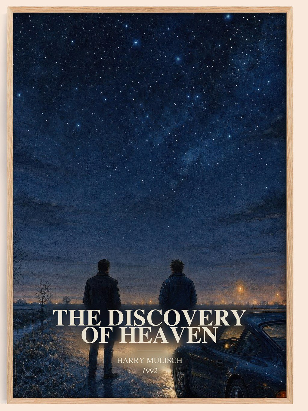 The Discovery of Heaven watercolour book poster by Harry Mulisch – framed literary art print