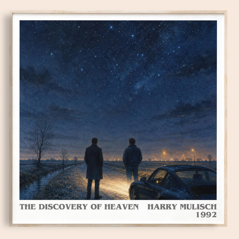 The Discovery of Heaven literary book poster by Harry Mulisch – framed literary art print