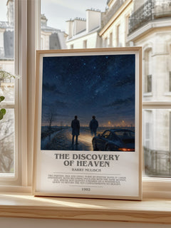 The Discovery of Heaven Bookish Wall Art by Harry Mulisch – framed print by a bright window