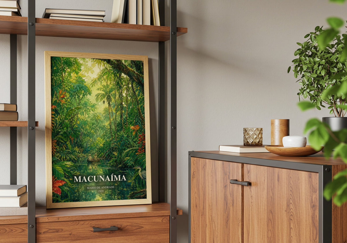 Macunaíma book watercolour illustration paper finish options – matte satin gloss