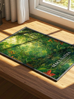 Macunaíma watercolour book poster framed on wall – literary fiction wall art