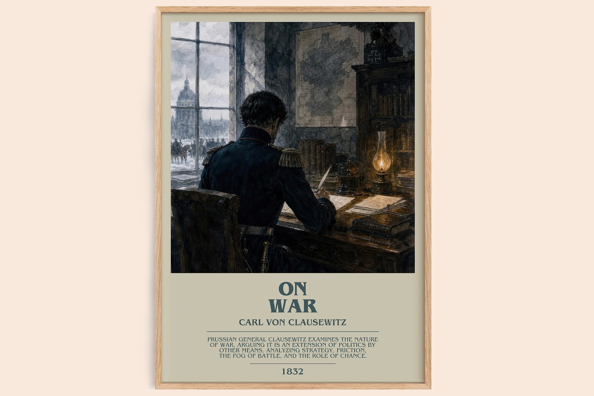 On War Bookish Wall Art by Carl Von Clausewitz