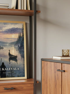 The Kalevala book watercolour illustration paper finish options – matte satin gloss