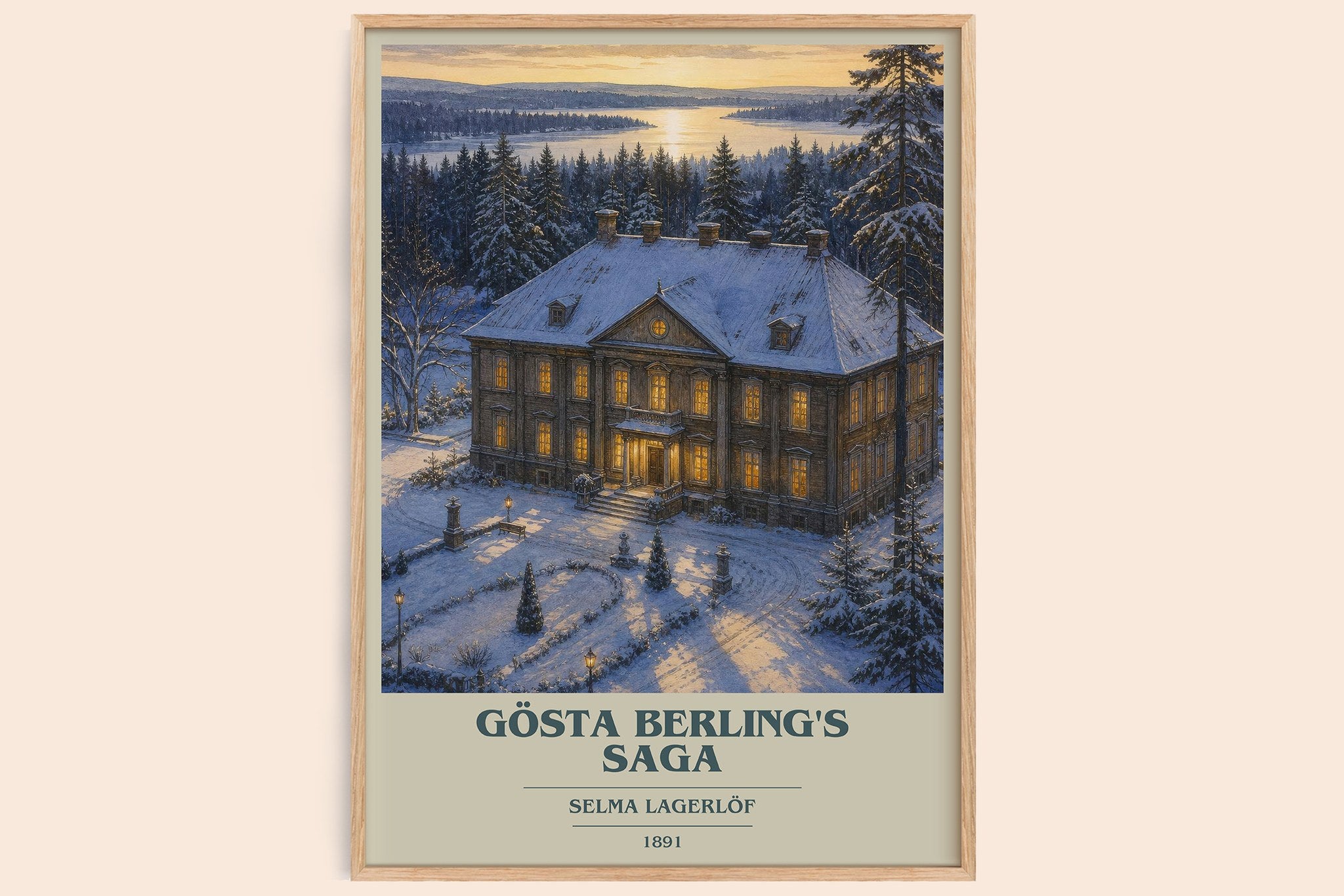 Gösta Berling's Saga Book Cover Poster by Selma Lagerlöf