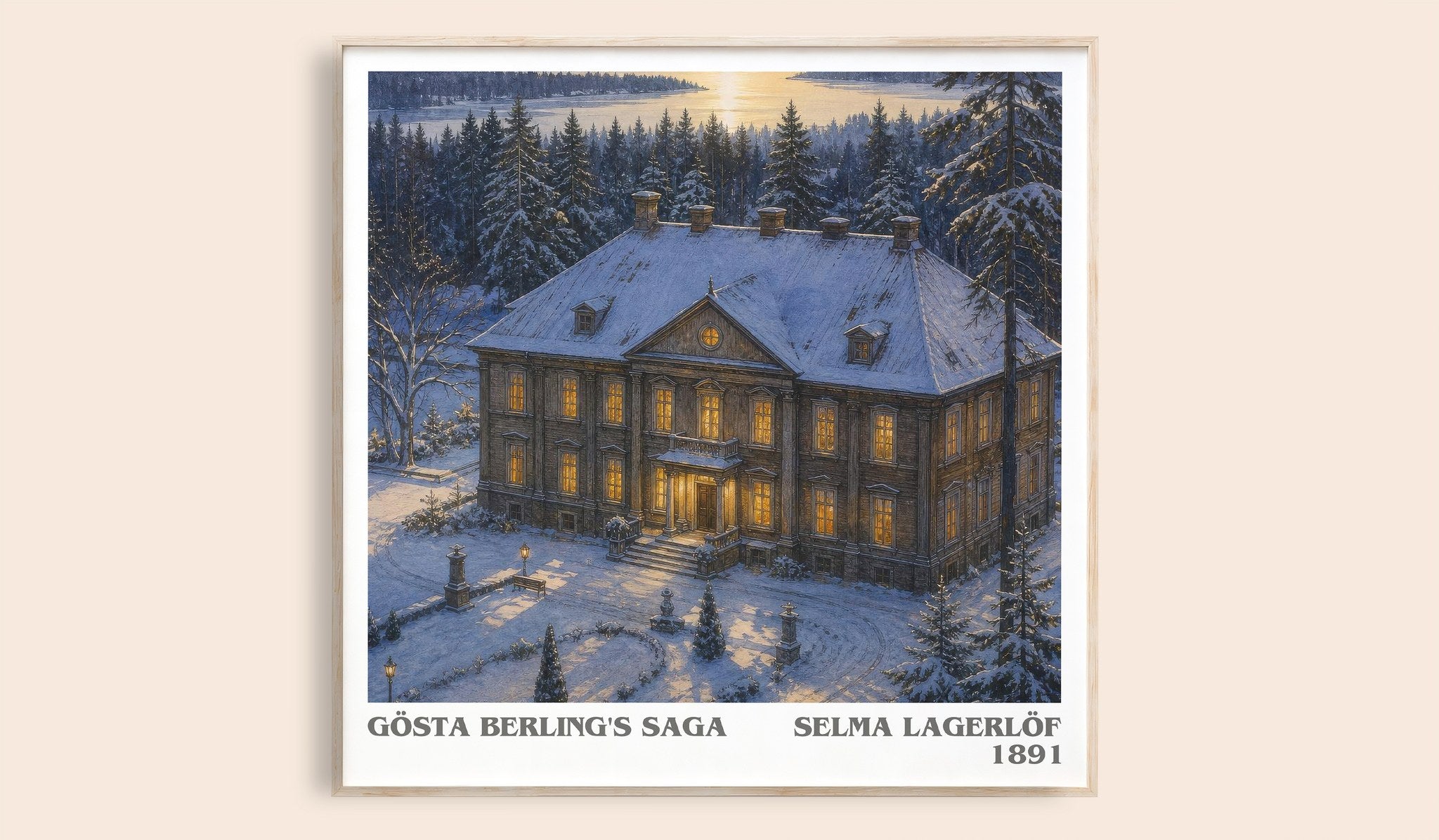 Gösta Berling's Saga Literary Art Print by Selma Lagerlöf