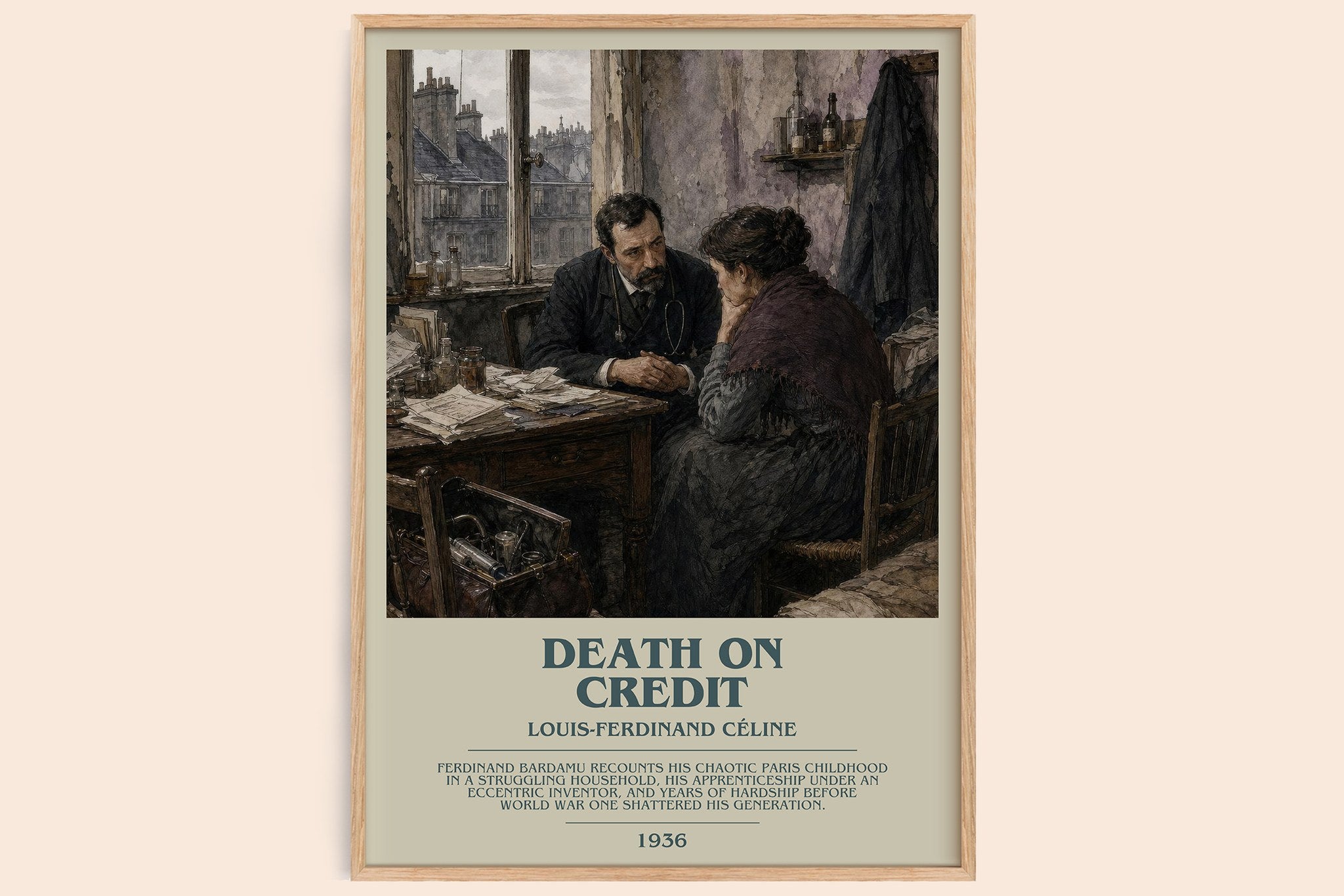 Death on Credit Bookish Wall Art by Louis-Ferdinand Céline
