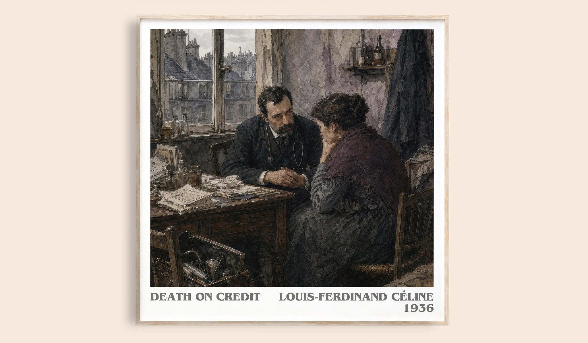 Death on Credit Literary Art Print by Louis-Ferdinand Céline