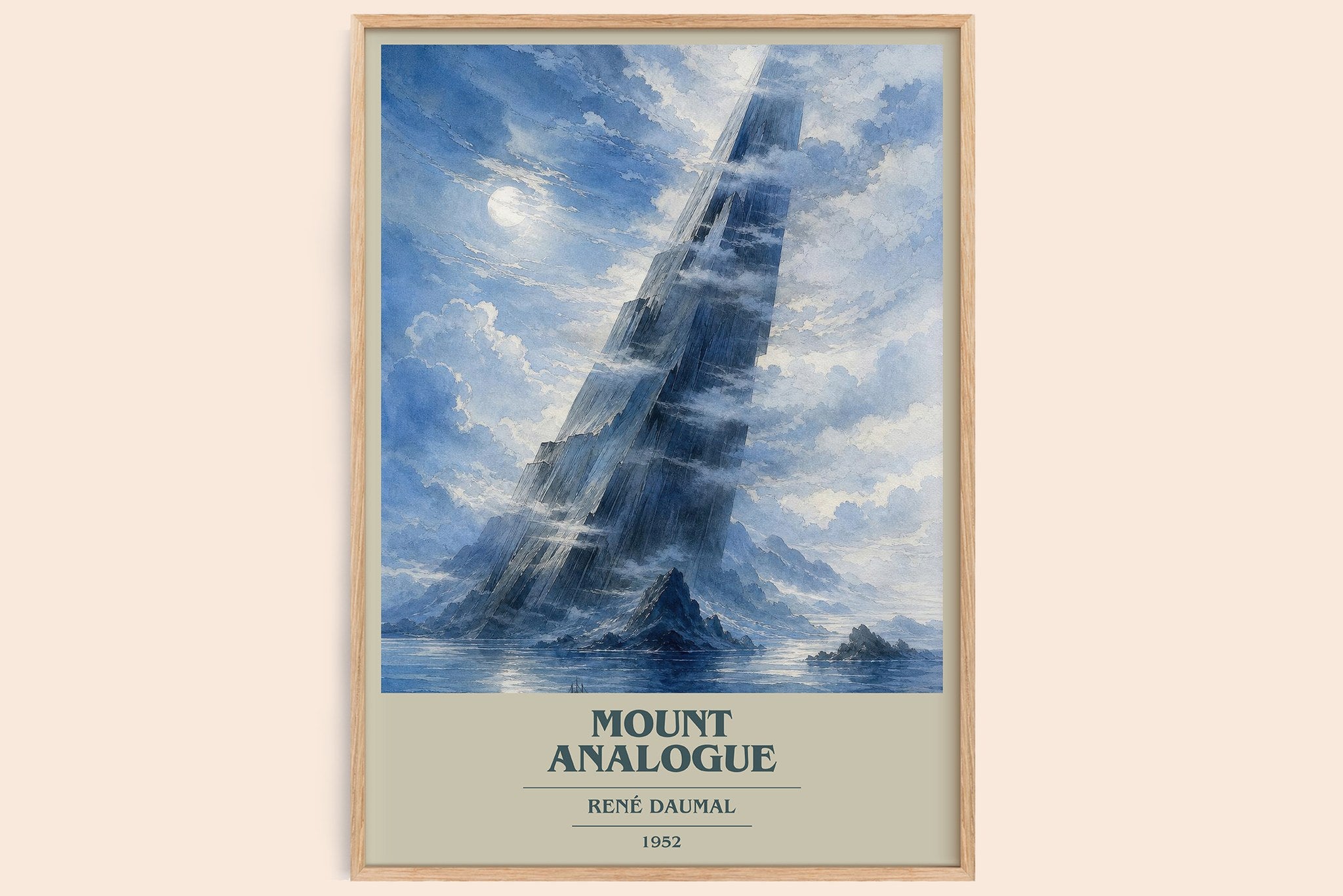 Mount Analogue Book Cover Poster by René Daumal