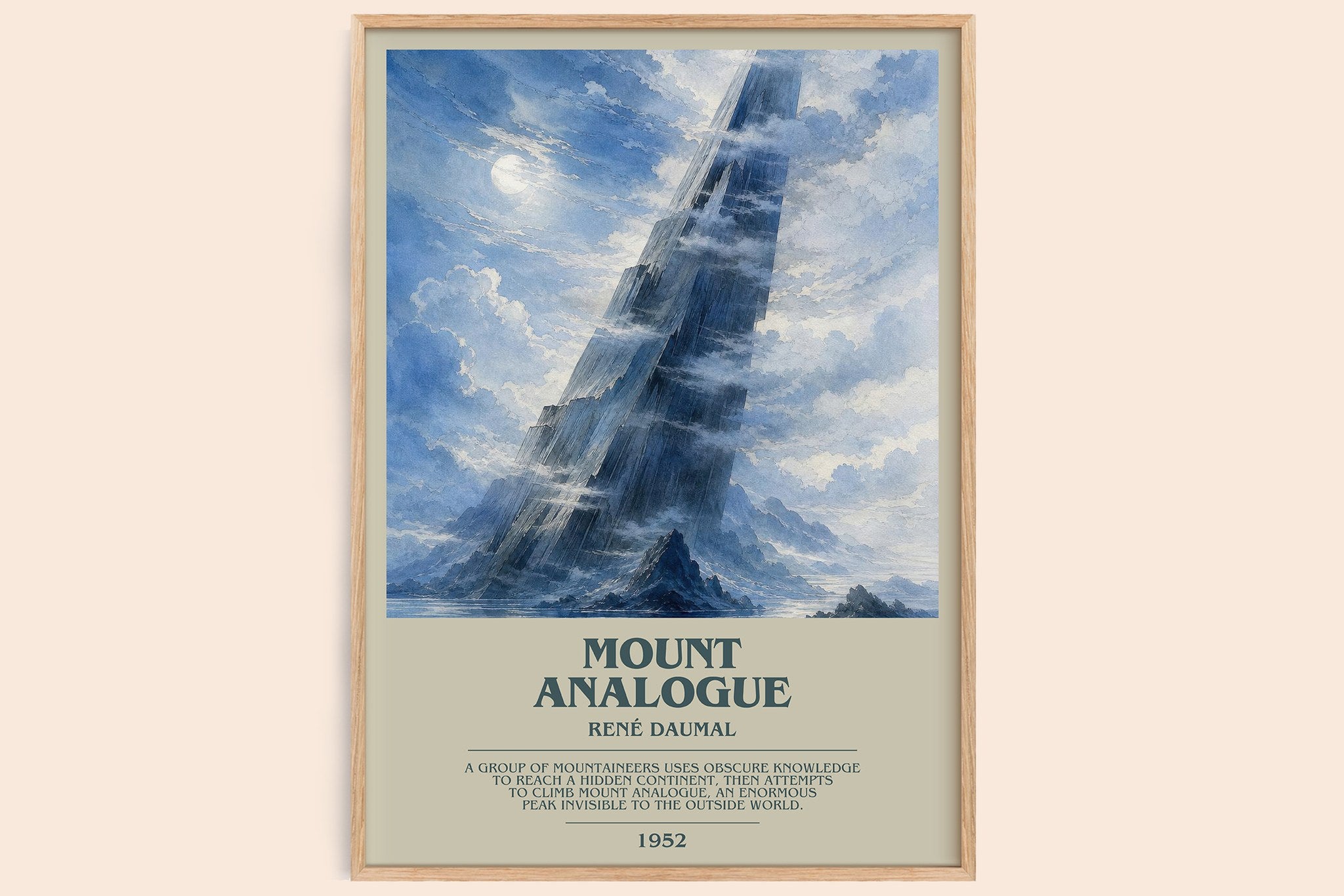 Mount Analogue Bookish Wall Art by René Daumal