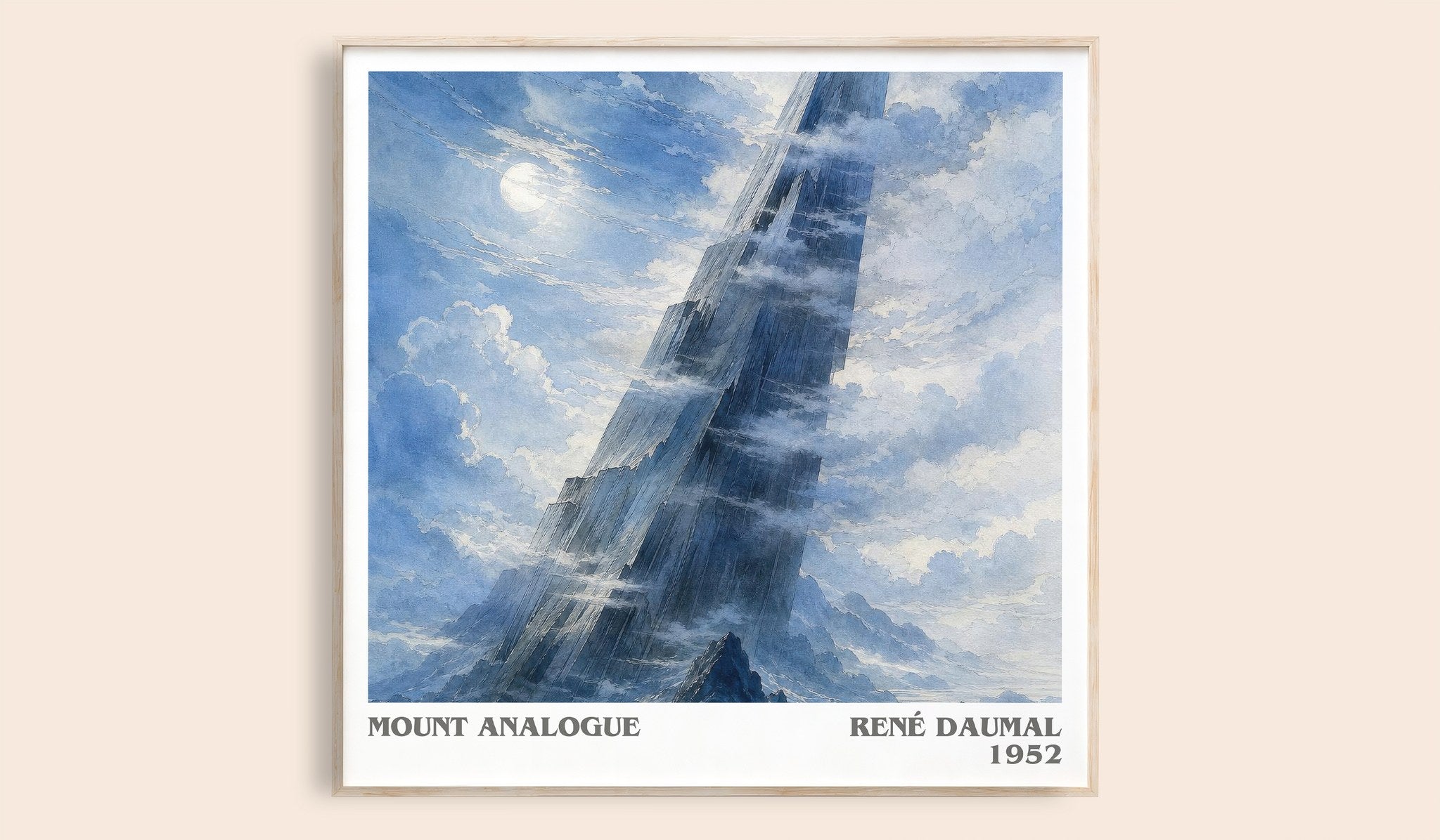 Mount Analogue Literary Art Print by René Daumal