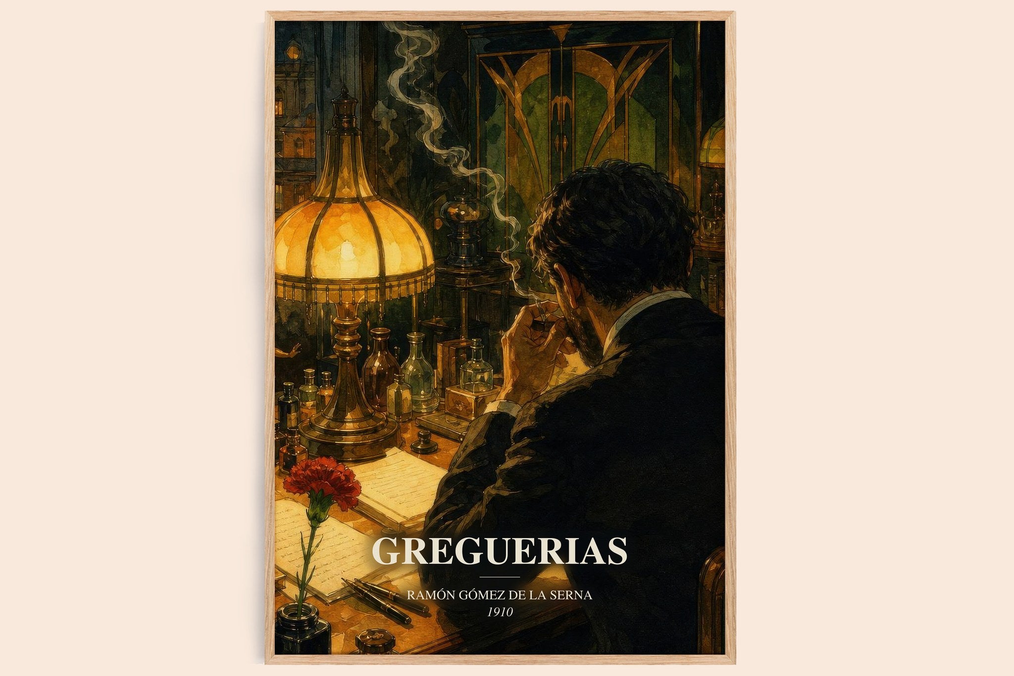 Greguerias Book Watercolour Illustration by Ramón Gómez de la Serna